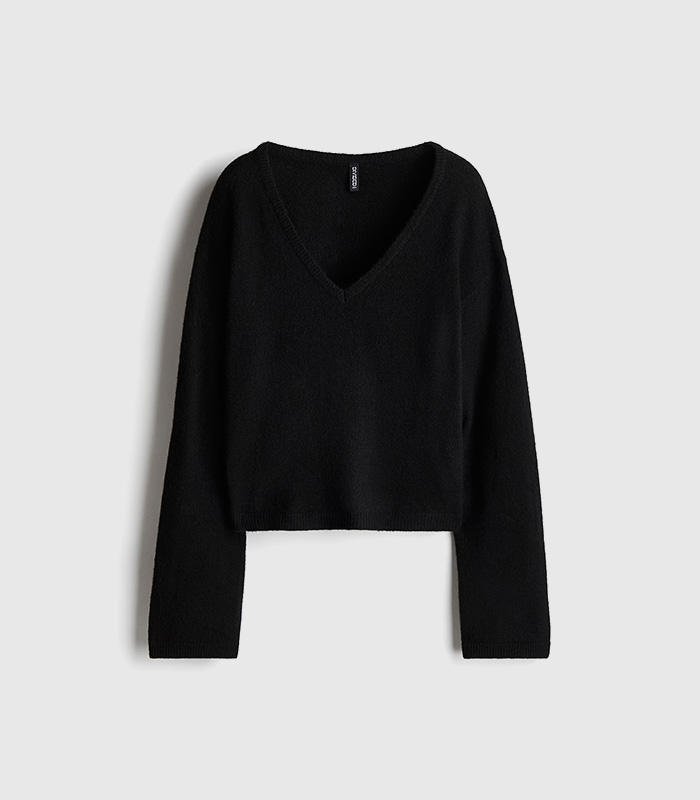 fineknit-vneck-jumper.jpeg Fine-knit V-neck jumper - Imagen 1